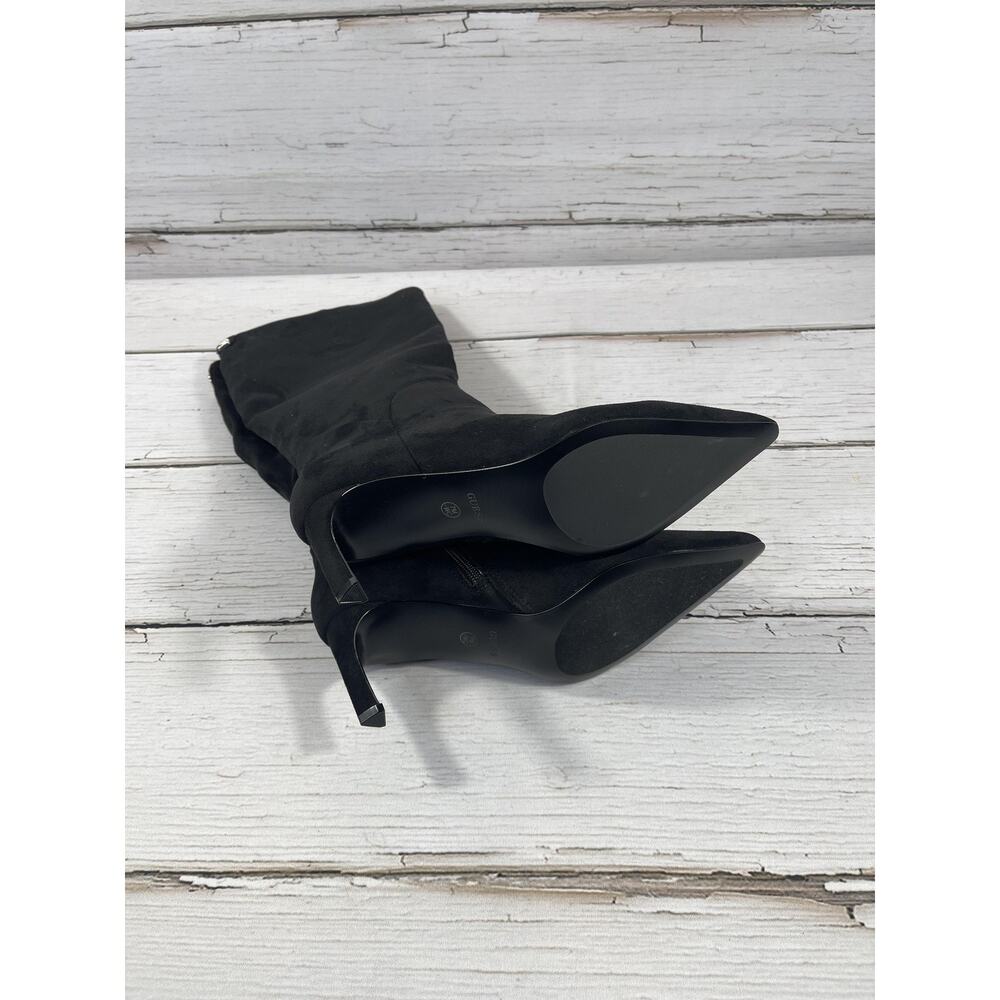 GUESS Boots Womens Size 7M Black Faux Suede Palisa3-WC Knee High Pointed Toe - Picture 10 of 15